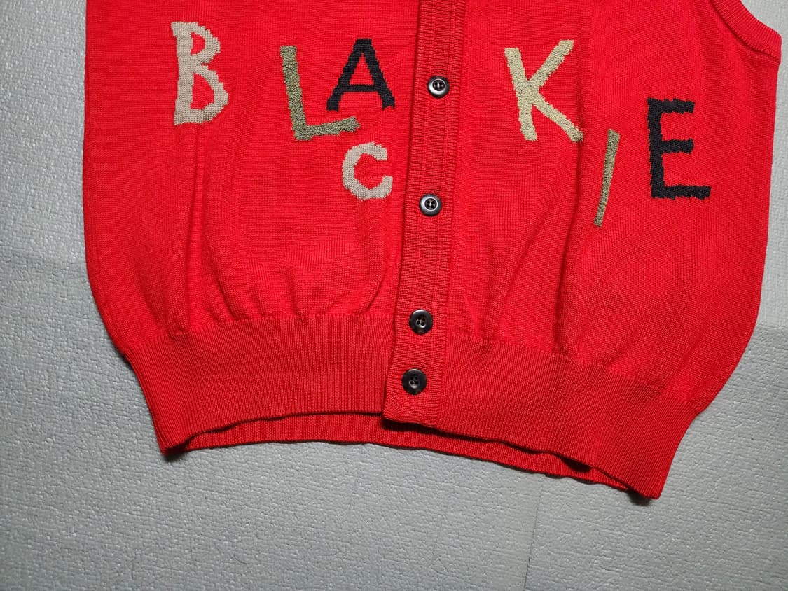 빈티지 울 니트 조끼 베스트 상품이미지3