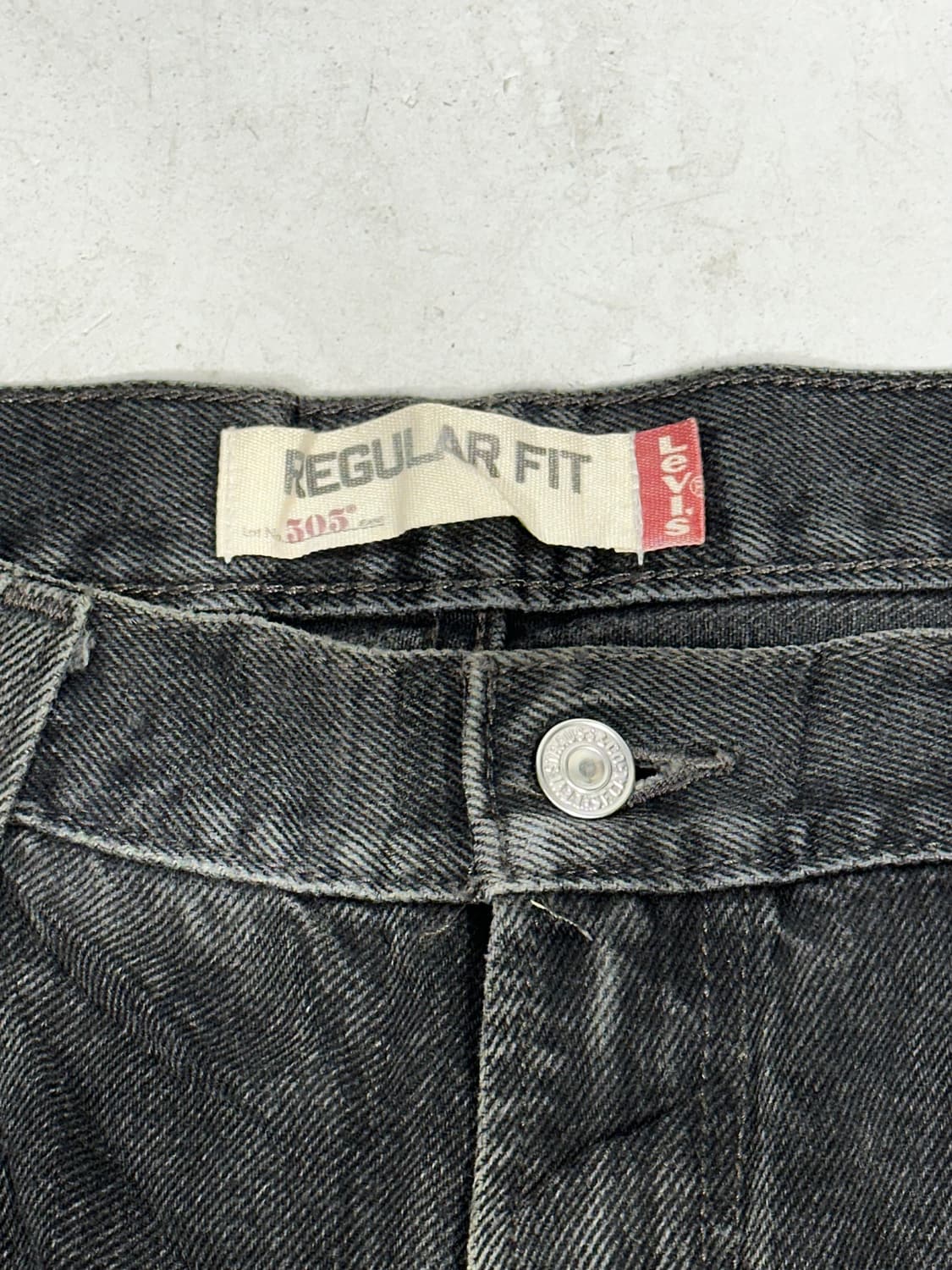 리바이스 505 와이드 흑청 데님 팬츠 청바지  상품이미지7