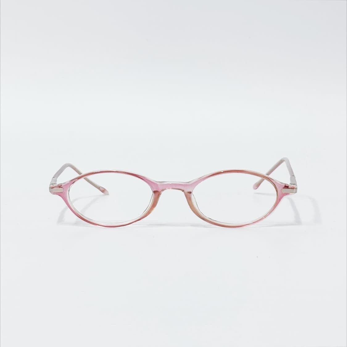 피치 핑크 오벌 뿔테 데드스탁 빈티지안경 상품이미지1