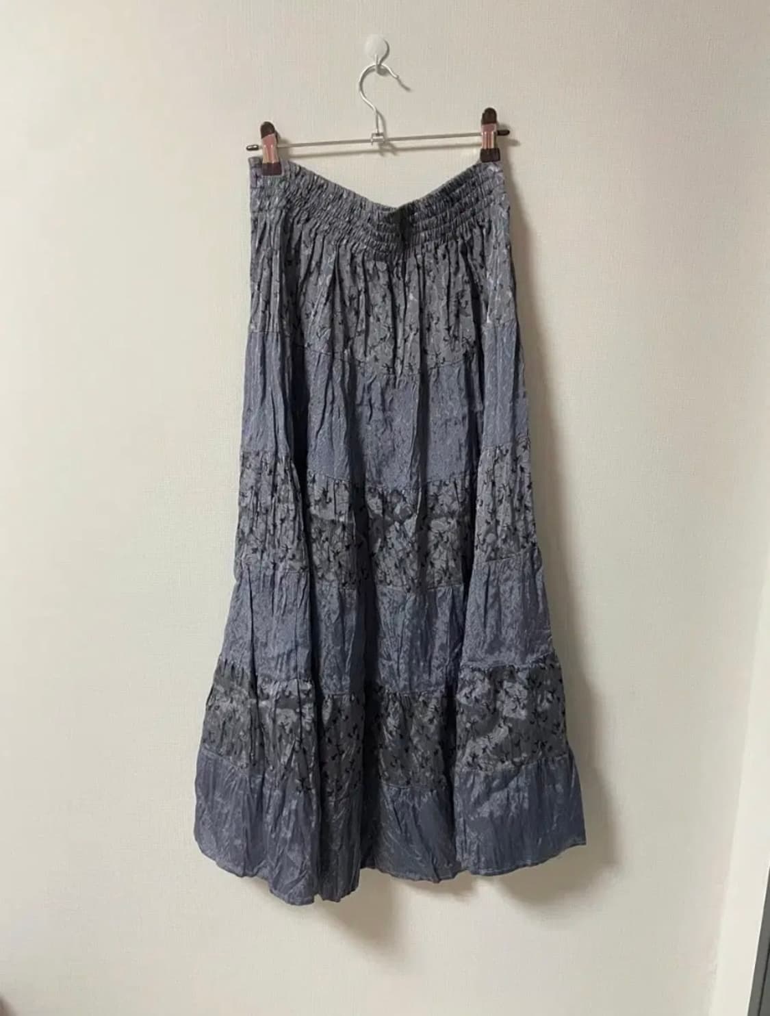 빈티지 모리걸 밴딩 롱 스커트 상품이미지1