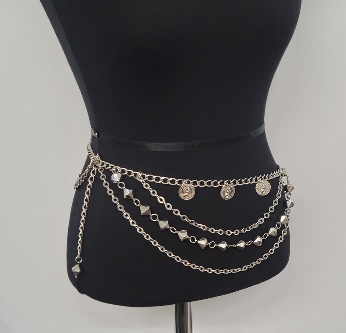 vintage chain belt 상품이미지1