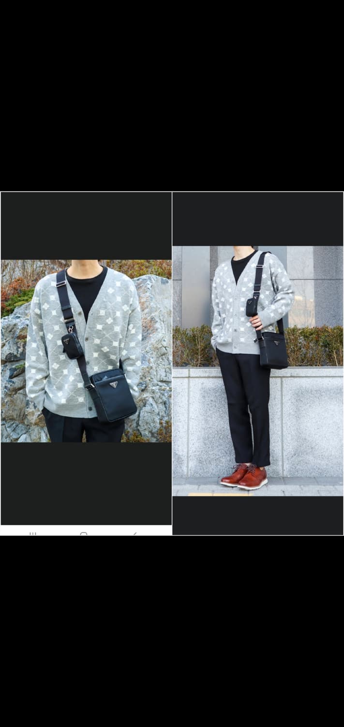 프라다 테수토 크로스백/메신저백 새상품급 정품(감정O) 상품이미지5