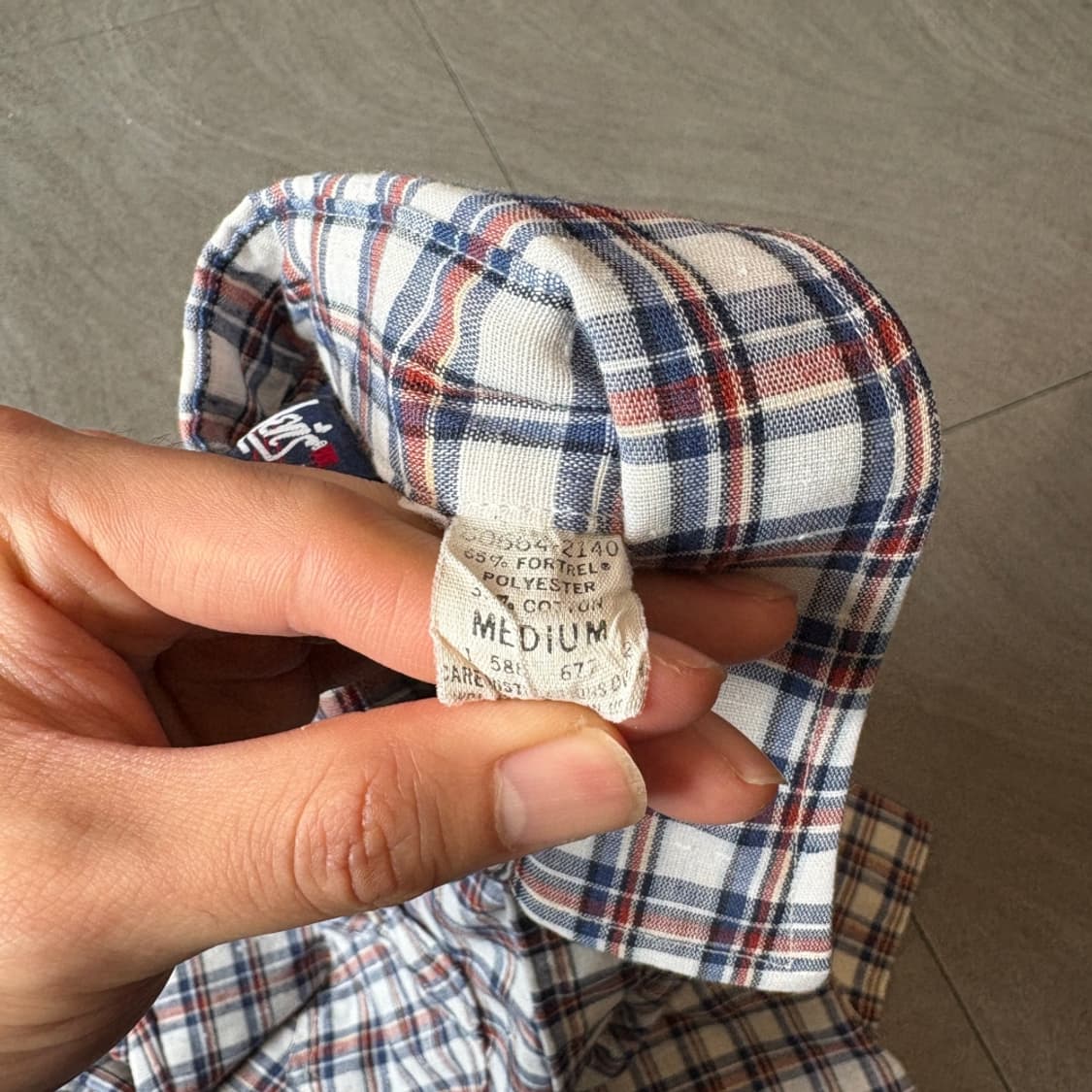 80년대 미국 생산 리바이스 정품 체크 셔츠 상품이미지6