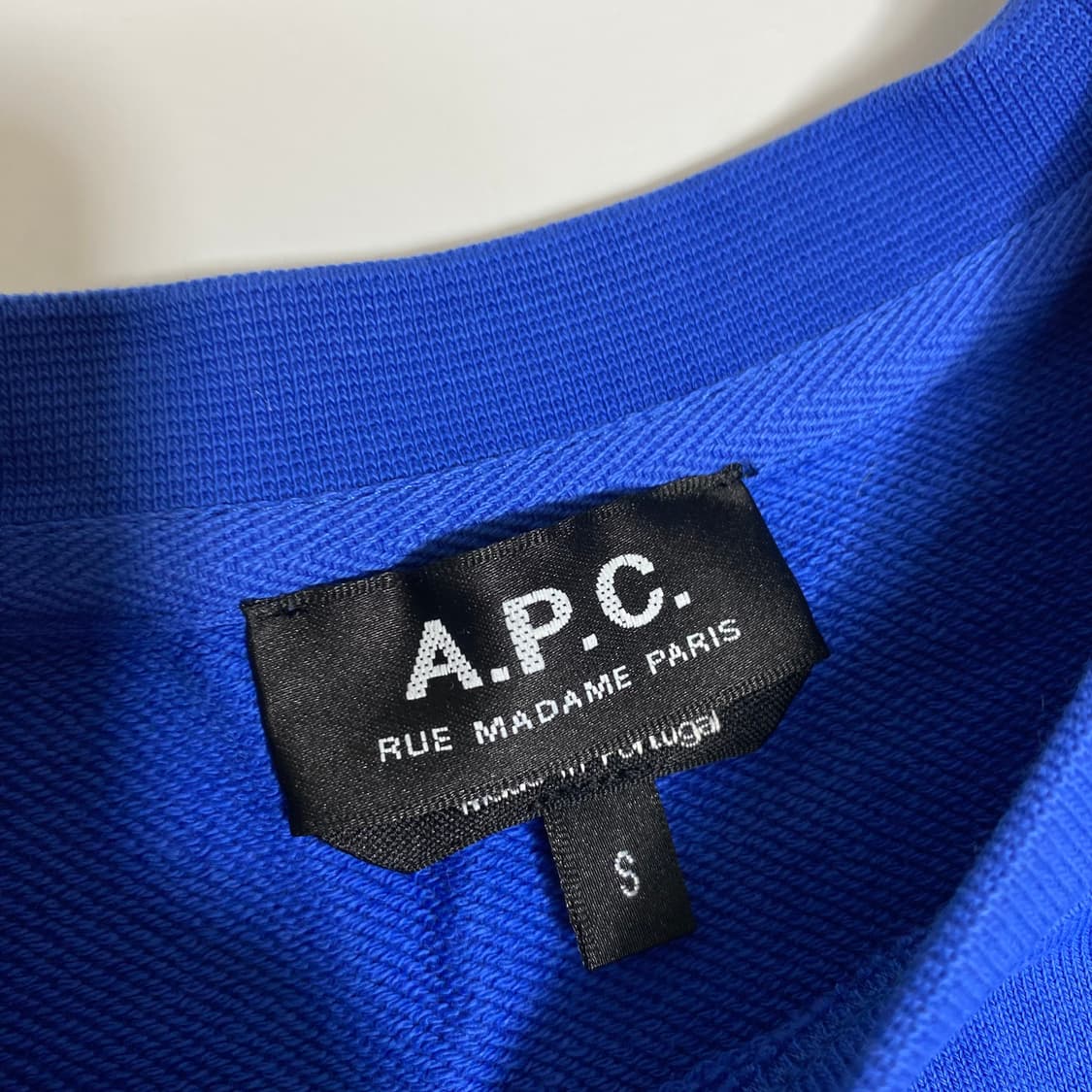 APC 아페쎄 맨투맨 s (한글택) 상품이미지2