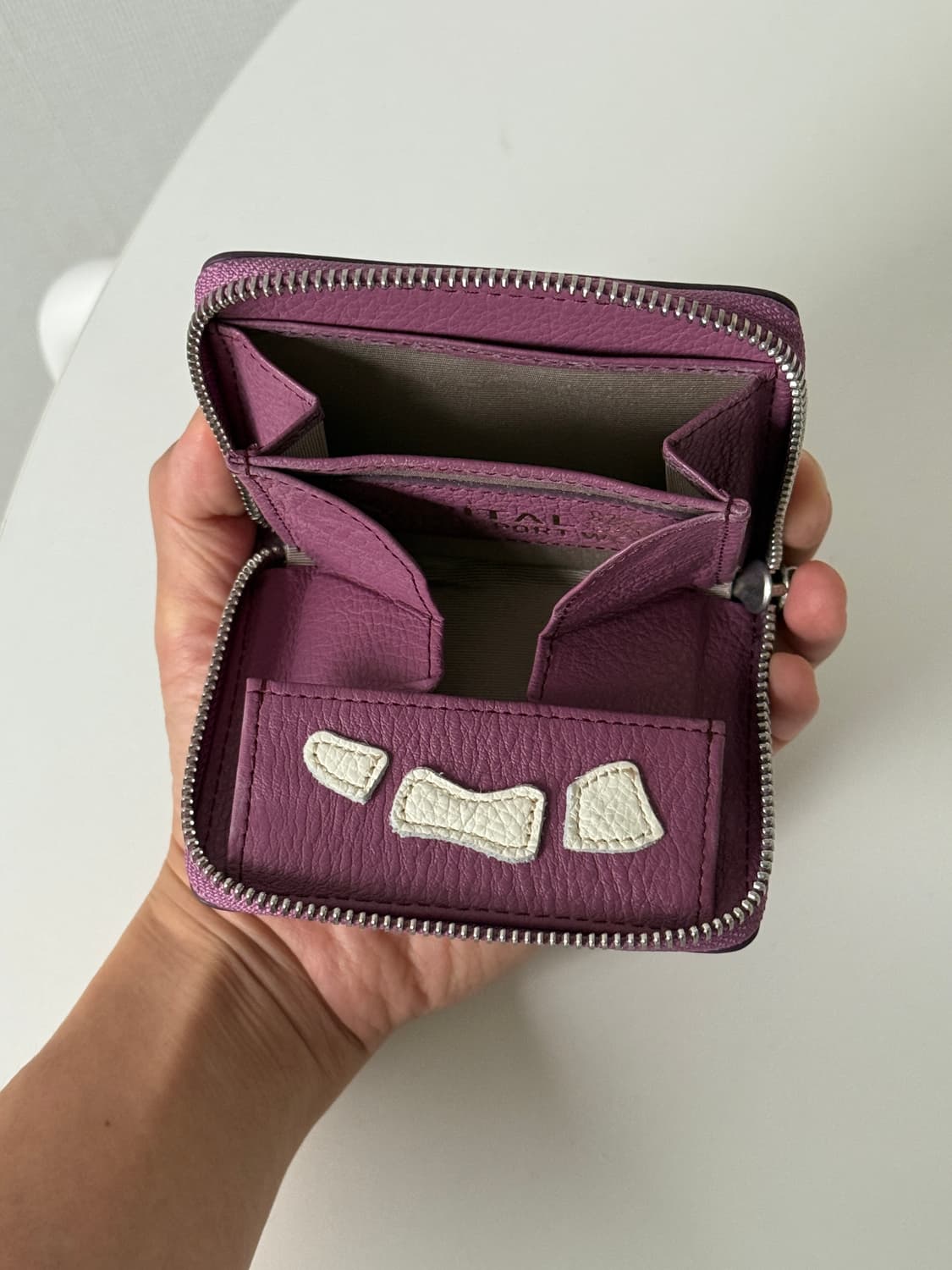 캐피탈 떰즈업 본미니 지갑 퍼플 상품이미지5