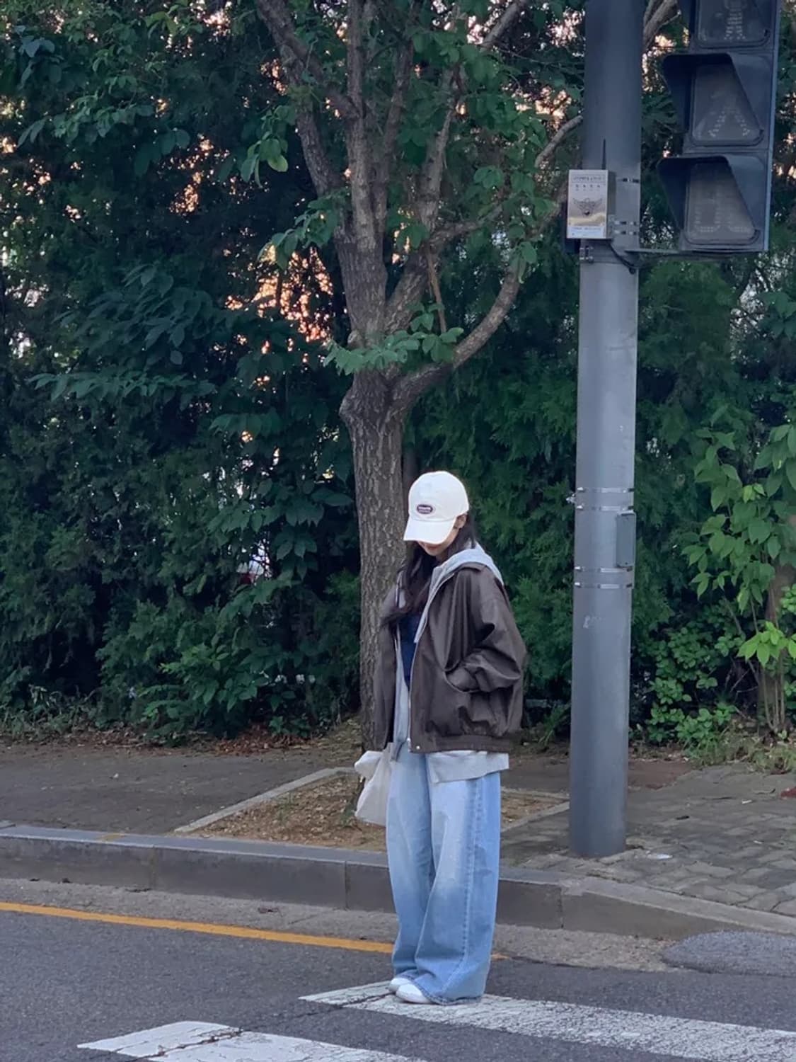 오버핏 카라 블루종 레더 자켓 상품이미지2