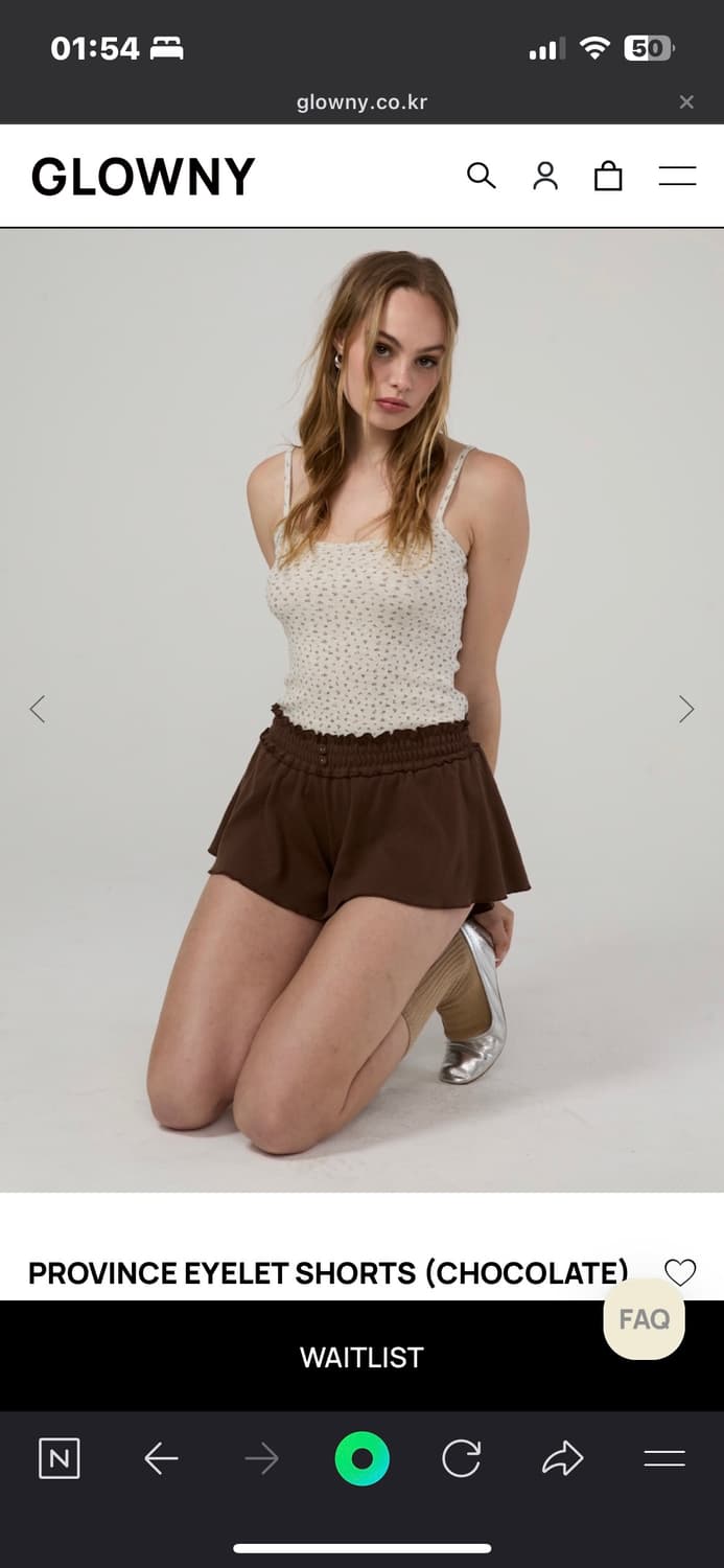 [M] 글로니 PROVINCE EYELET SHORTS 상품이미지2