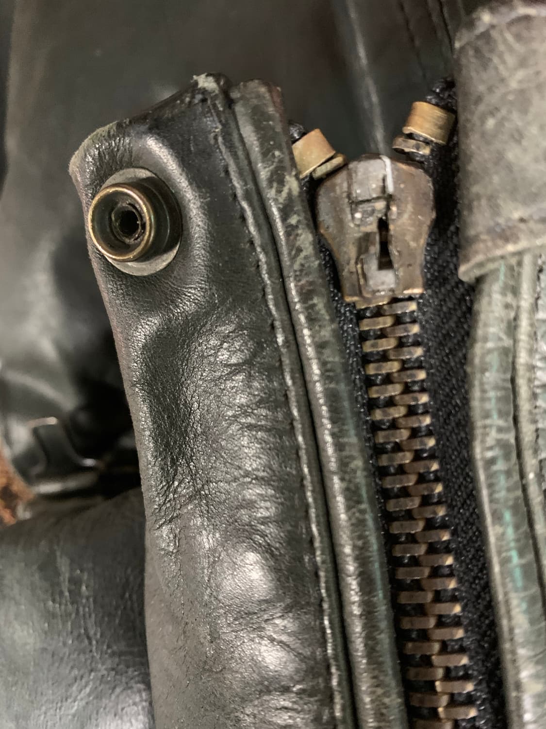 아르마니 익스체인지 레더 바이커자켓 상품이미지4