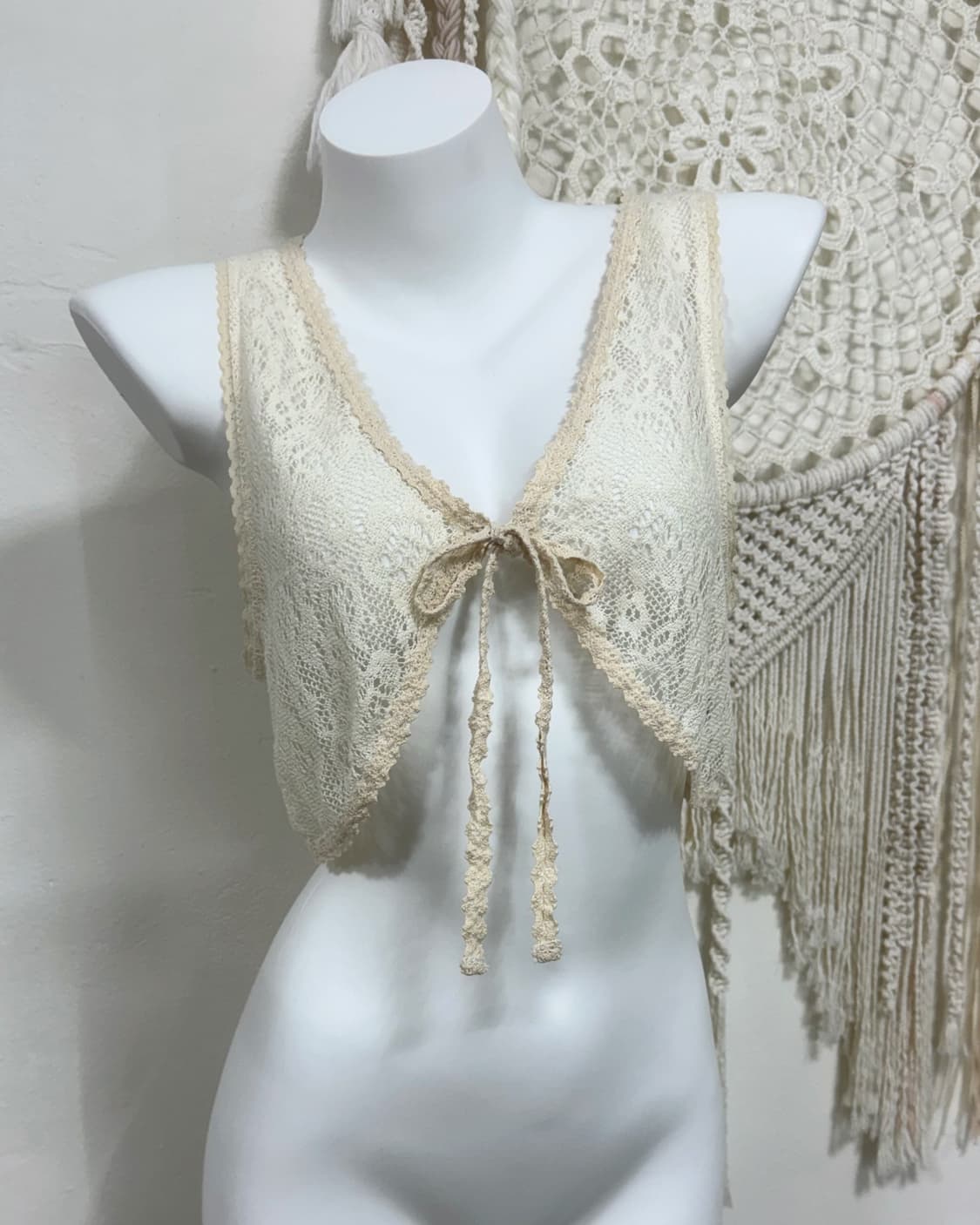 Lacifonelli Flower Crochet Vest 상품이미지3