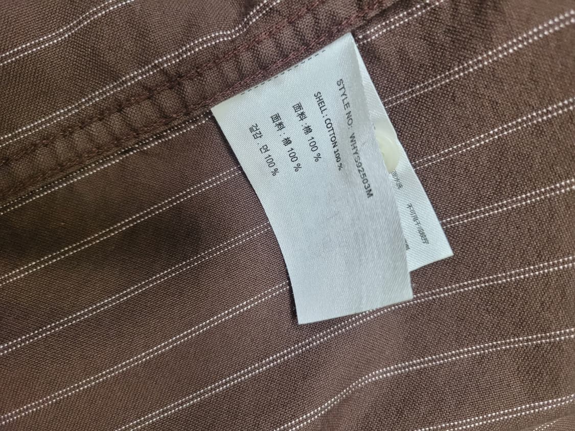 후아유 WHO.A.U 남자 오픈카라 반팔셔츠 XL 브라운 상품이미지10