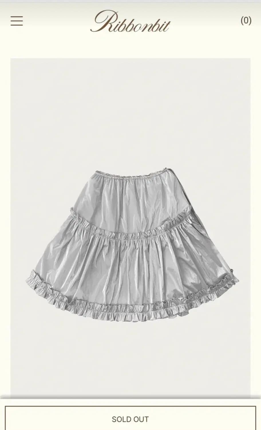 ribbonbit 글로시 스커트 상품이미지1