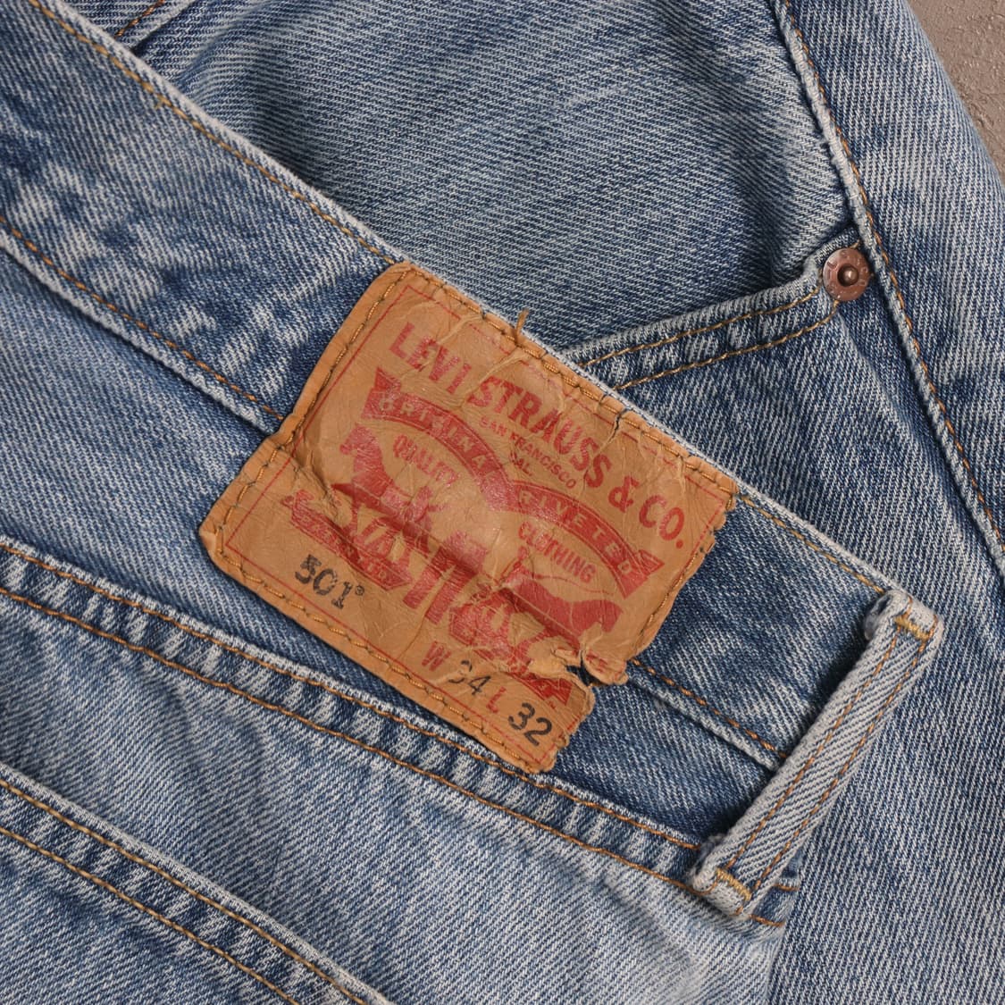 00'S 리바이스 501 연청 데님팬츠 A1627 상품이미지3