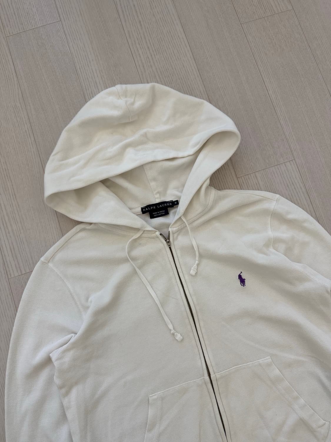 폴로 랄프로렌 여성라인 포니로고 코튼 후드집업 딱붙핏 상품이미지5