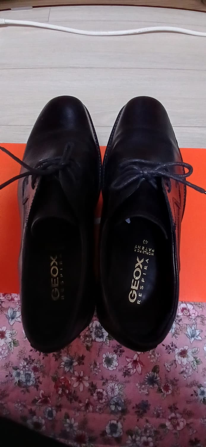 제옥스(GEOX) 남성용 블랙 드레스 슈즈(EU43,약275mm)  상품이미지4