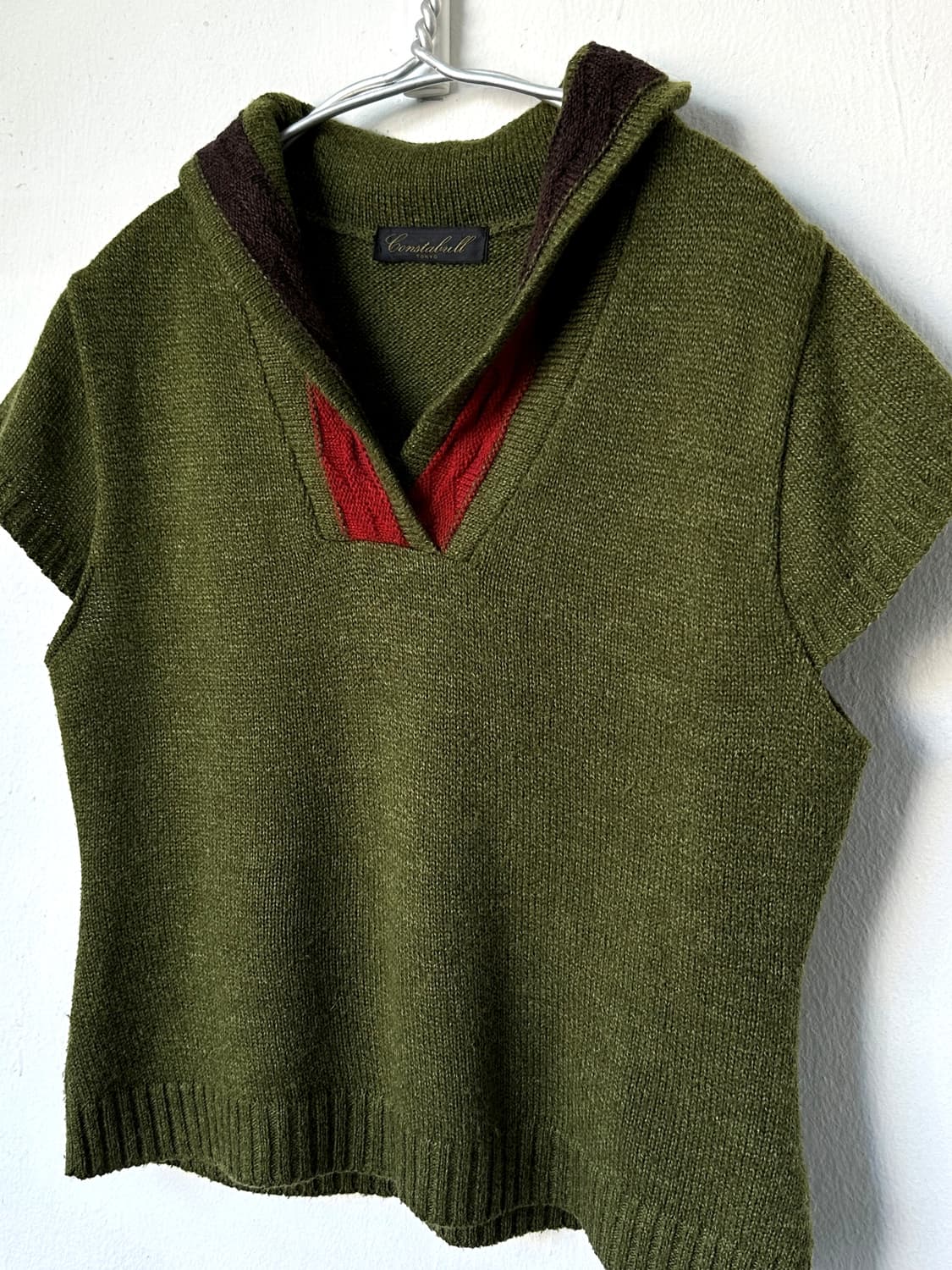 Alpaca blend design knit top 상품이미지5