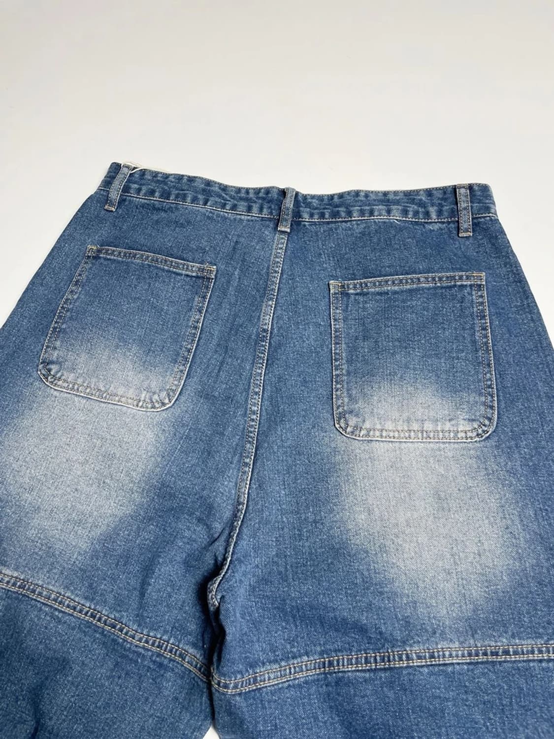 루프팩토리 와이드핏 워싱 헤비 카고 데님 팬츠 R1013 상품이미지6