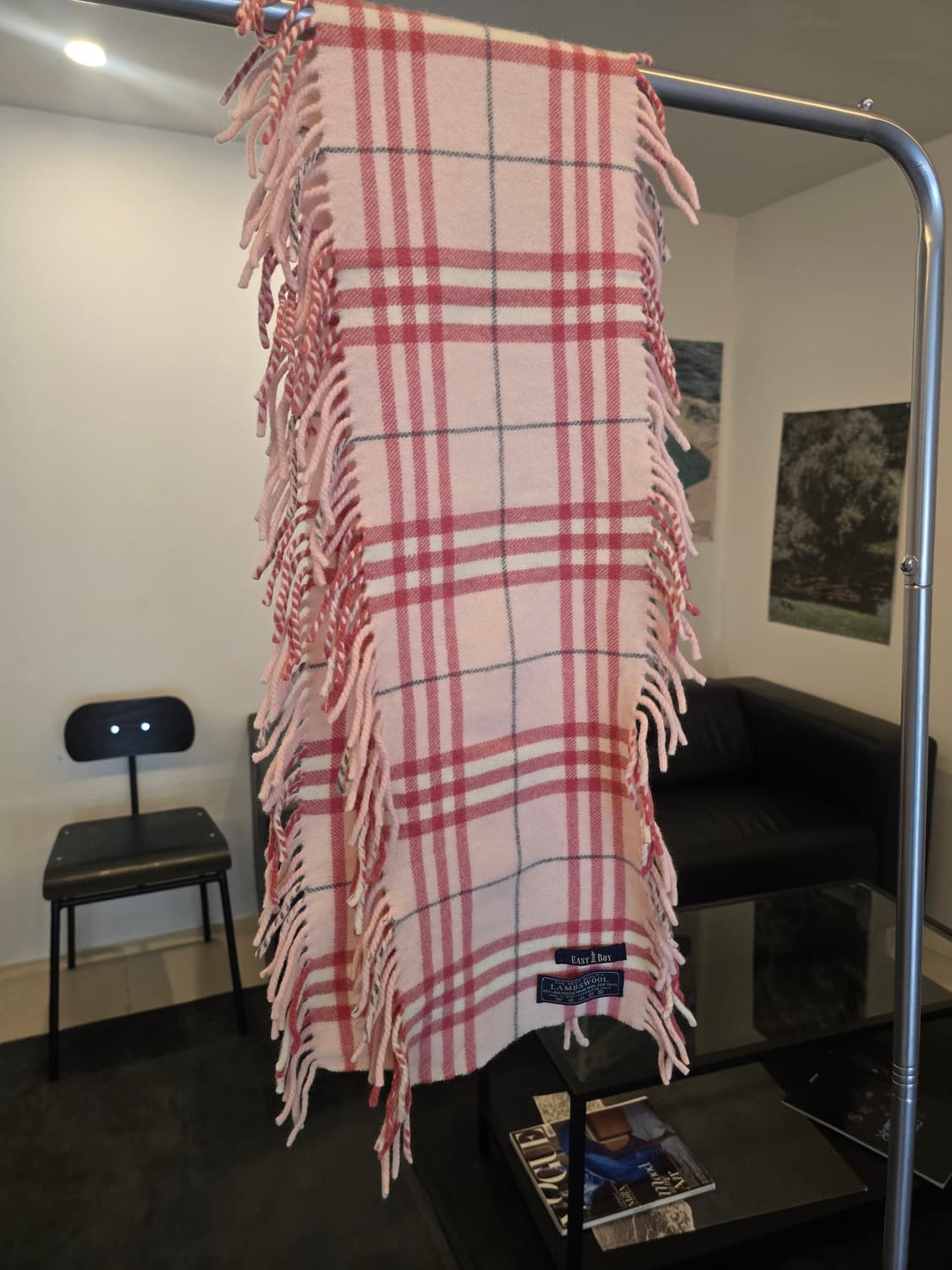 캐시미어 체크머플러 상품이미지3