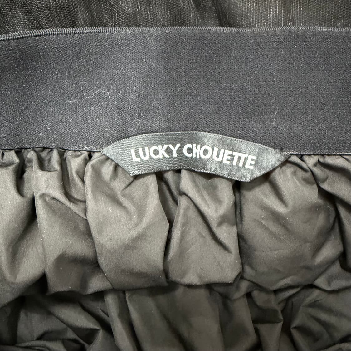 24FW 럭키슈에뜨 메쉬 밴딩 롱스커트 상품이미지8