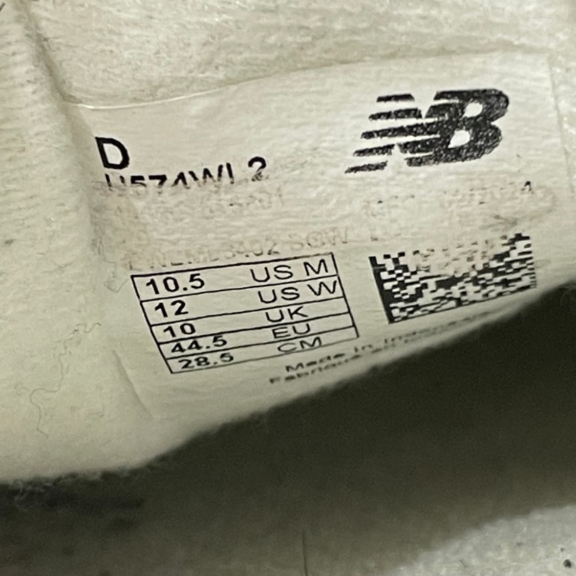 697) 뉴발란스 574 헤리티지 블루 스니커즈 285mm 상품이미지8