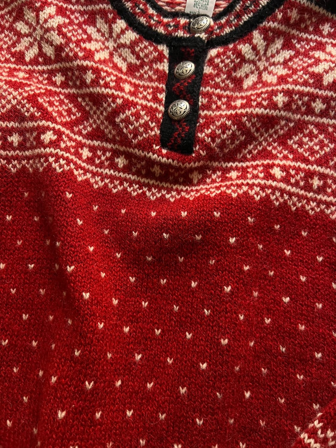 [L]90's 엘엘빈 Made in USA 노르딕 울 니트 상품이미지3