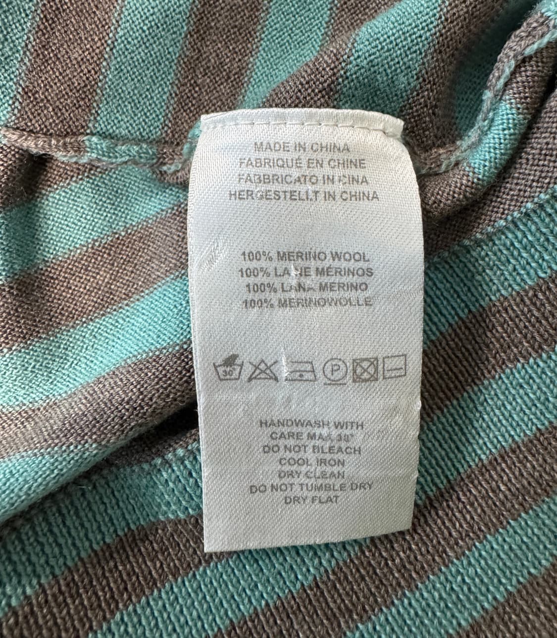 PAUL SMITH 폴스미스 그린 스트라이프 메리노울 니트 S 상품이미지6