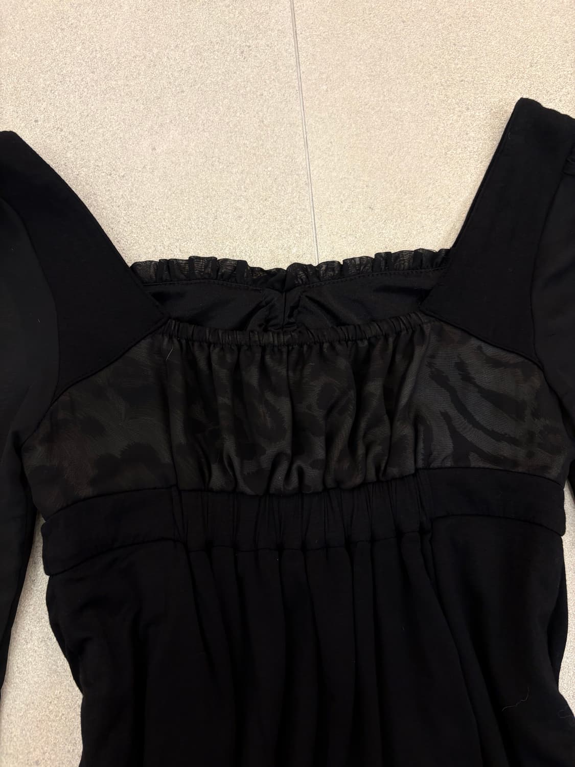 블랙 레오파드 시스루 원피스 상품이미지8