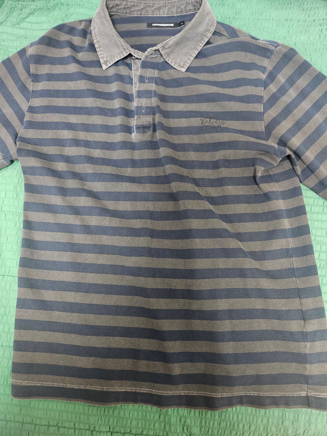 해칭룸 스트라이프 폴로 긴팔 상품이미지1