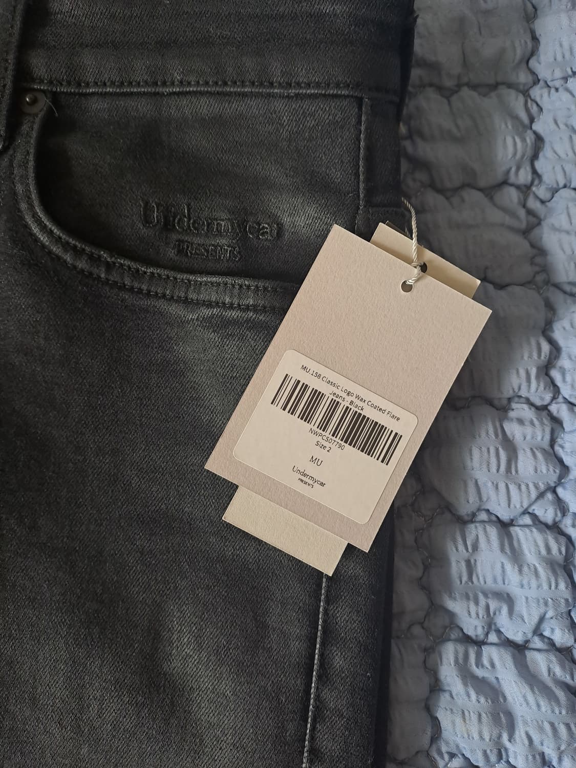 undermycar wax cotead flare jean (교환) 상품이미지2