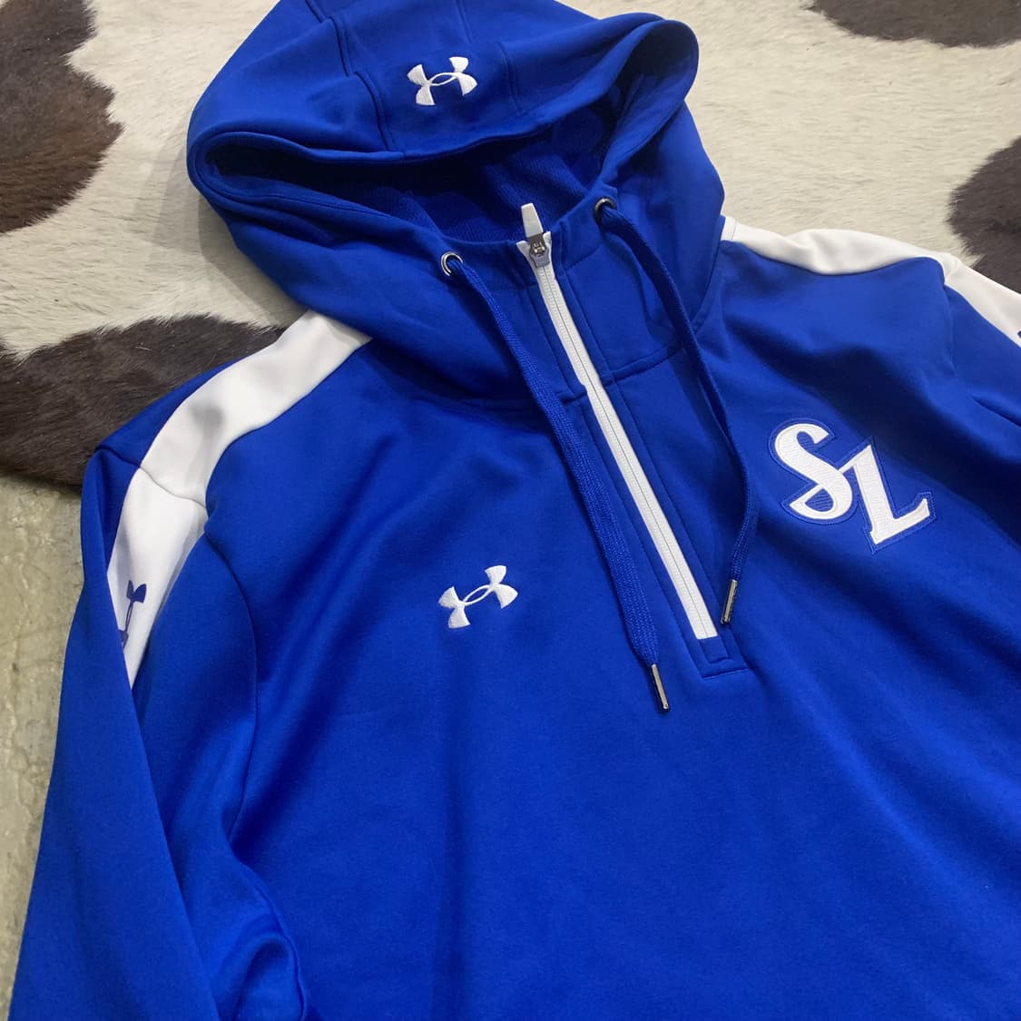 3XL 언더아머 삼성라이온즈 후드 반집업/A4453 상품이미지3
