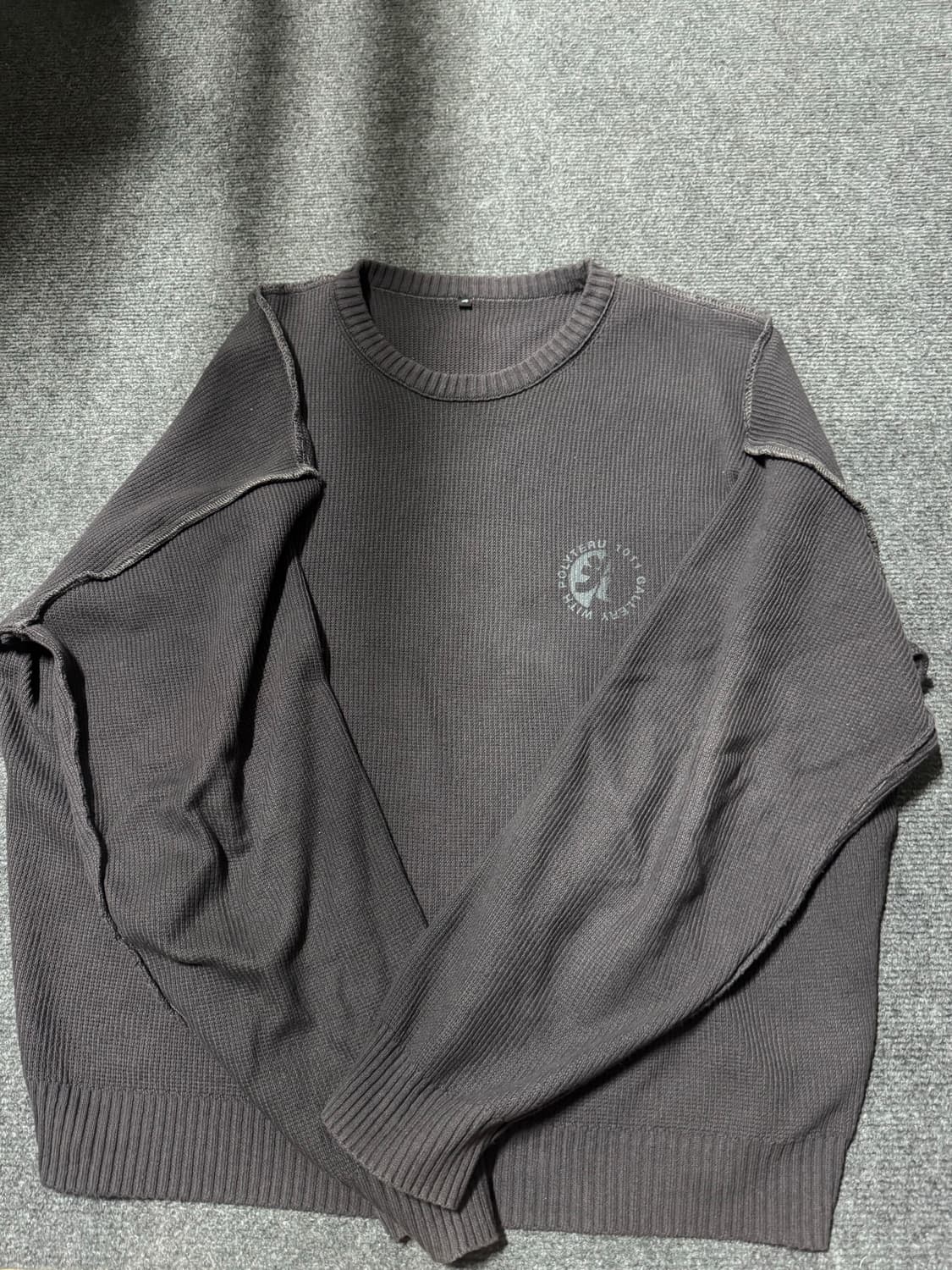 폴리테루 리버스 니트 4 퍼플그레이 상품이미지1