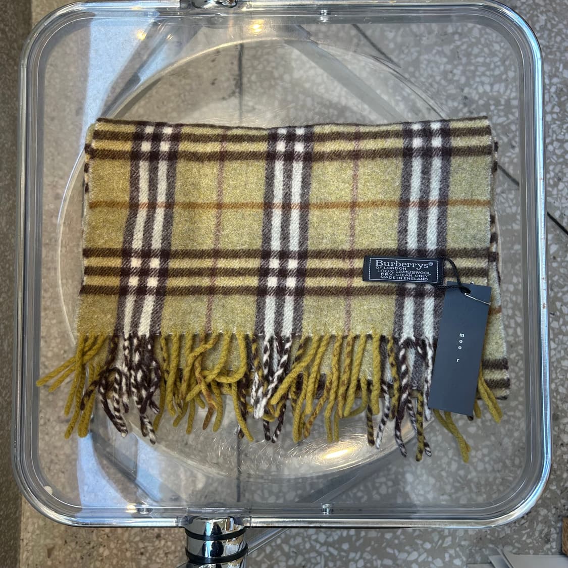 BURBERRY LAMBSWOOL muffler Beige 상품이미지1