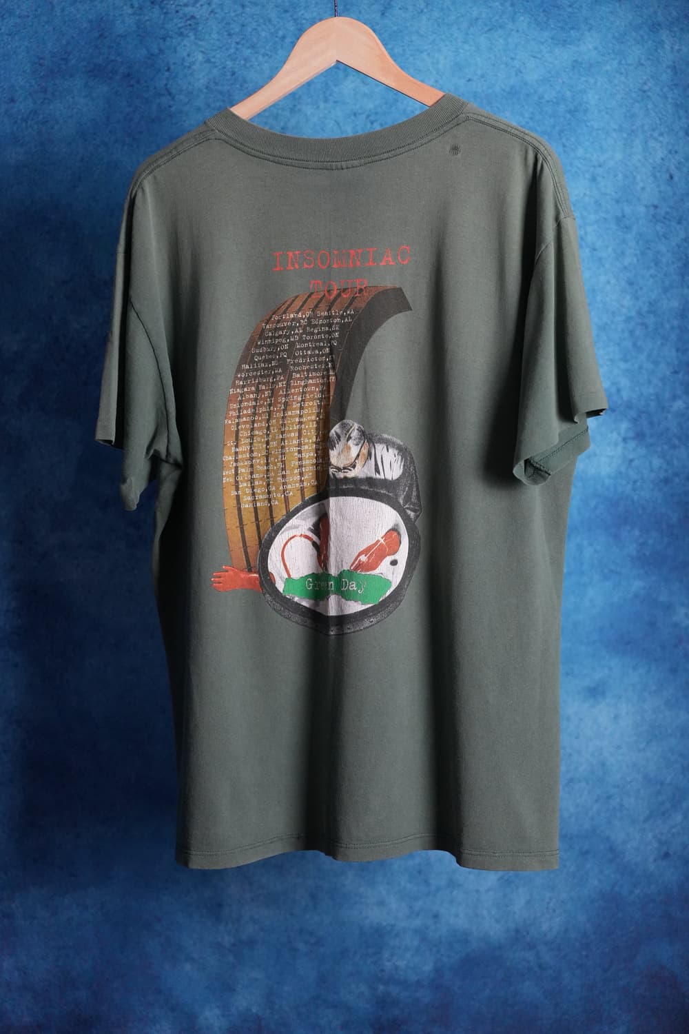 (XL) 90s 그린데이 빈티지 밴드 투어티 상품이미지2