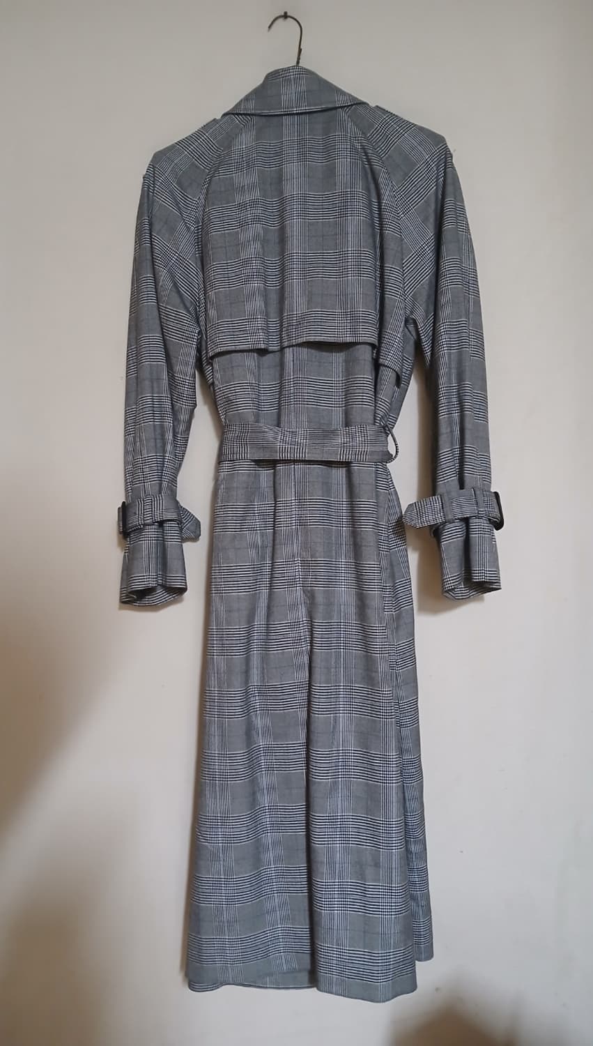 스파오 SPAO 체크 패턴 롱 트렌치 코트 자켓 재킷 점퍼 여성 아우터 상품이미지7