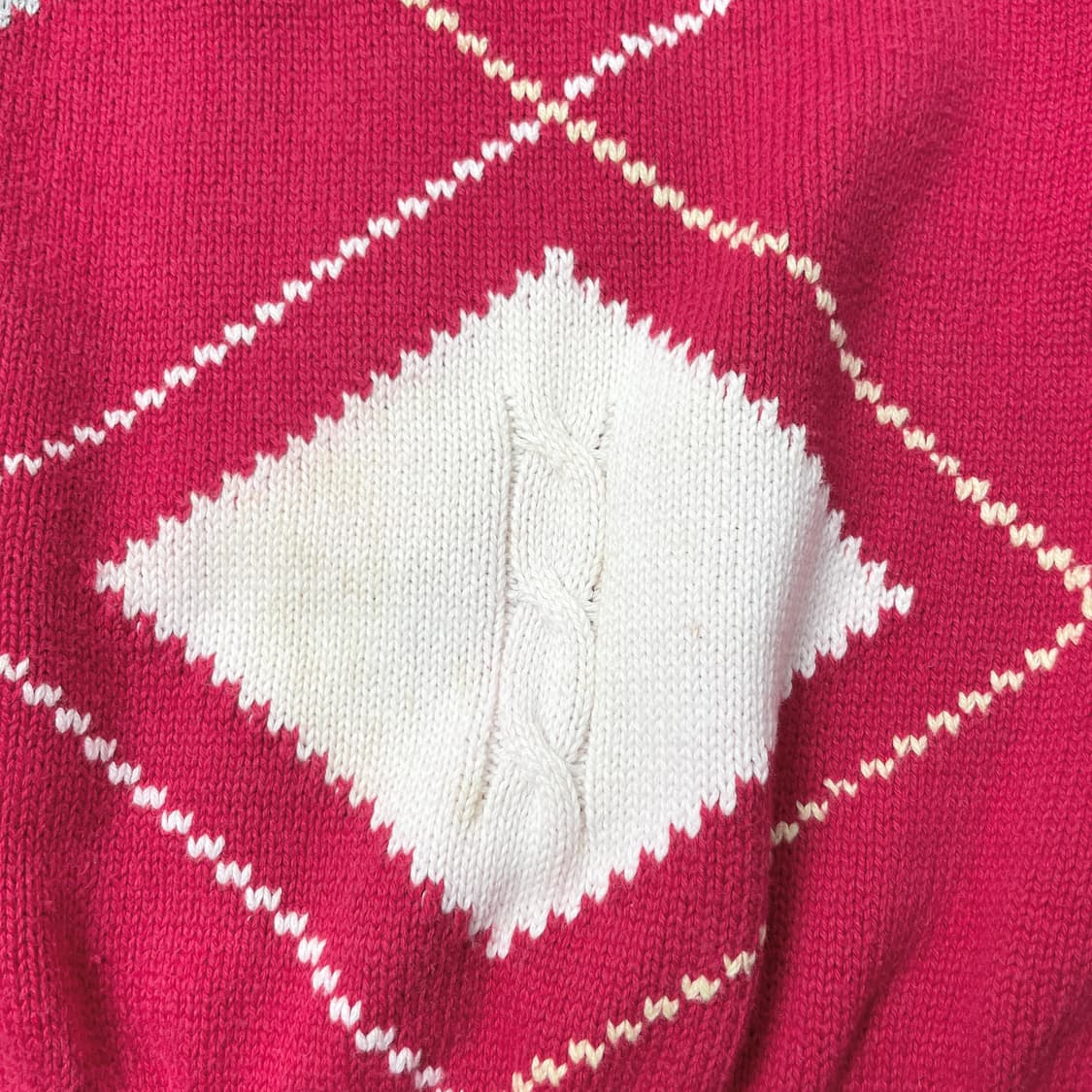 빈폴 레드 아가일 니트 스웨터 95 상품이미지4