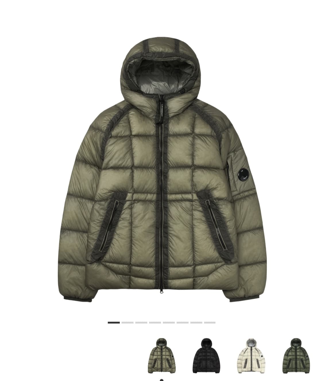 [M]C.P. 컴퍼니 D.D. 쉘 후드 다운 자켓 펀가이 그레이 25FW 상품이미지1