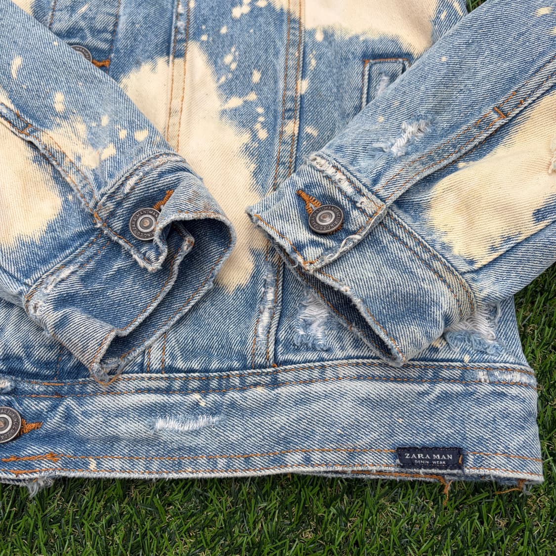 L)자라1975 데미지 워싱 데님 자켓 상품이미지4