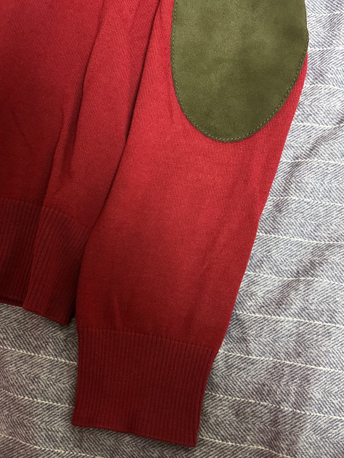 마르지엘라 버건디 앨보패치 니트 상품이미지4