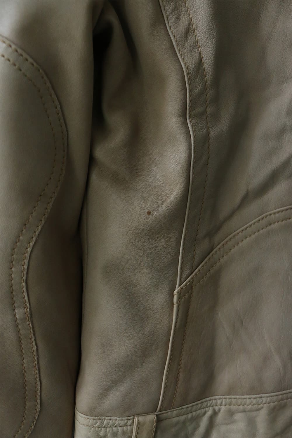 디젤 베이지 유틸리티 레더 자켓 상품이미지10