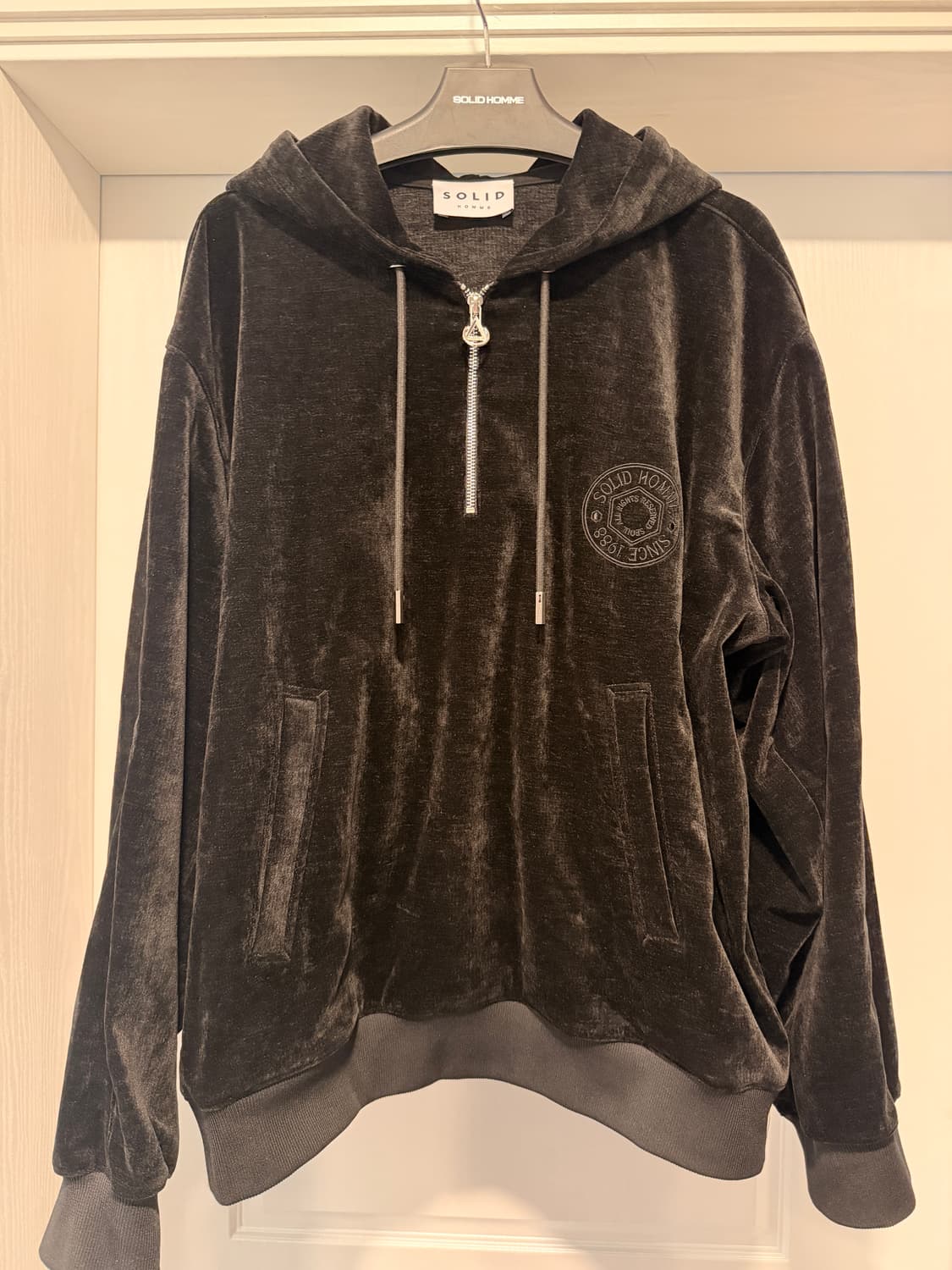 솔리드옴므 벨루어 하프집업 50 상품이미지2