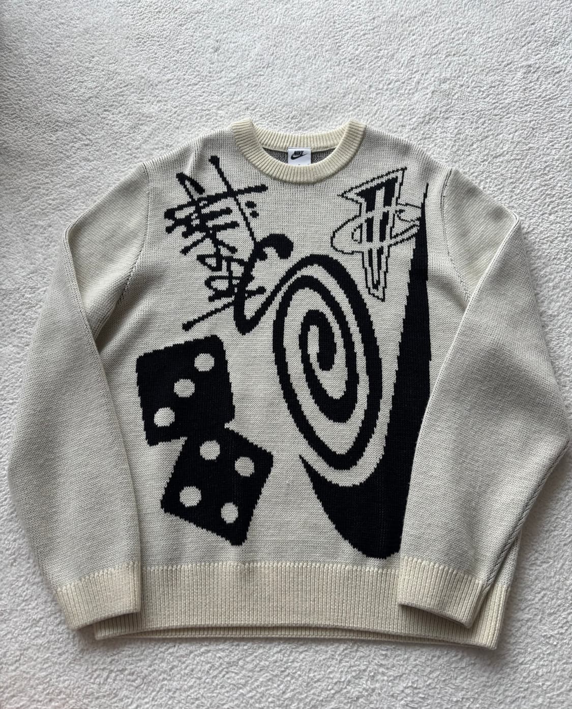 나이키 x 스투시 NRG 롱슬리브 니트 스웨터 파슬 (DR2893-238 상품이미지2