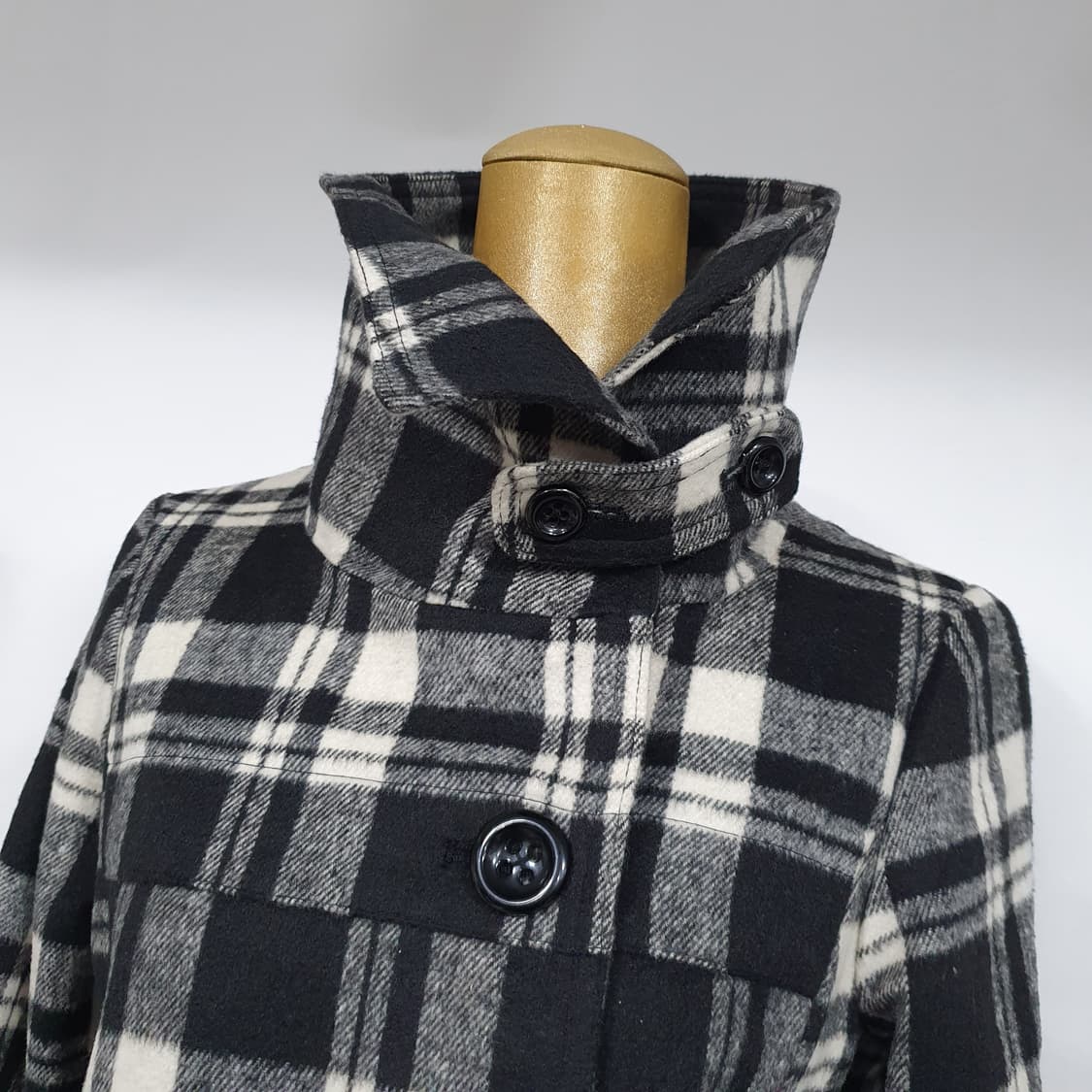 빈티지 체크 코트 y2k 달천깔 아무깔 갸루 모리걸 라떼갸루 상품이미지6