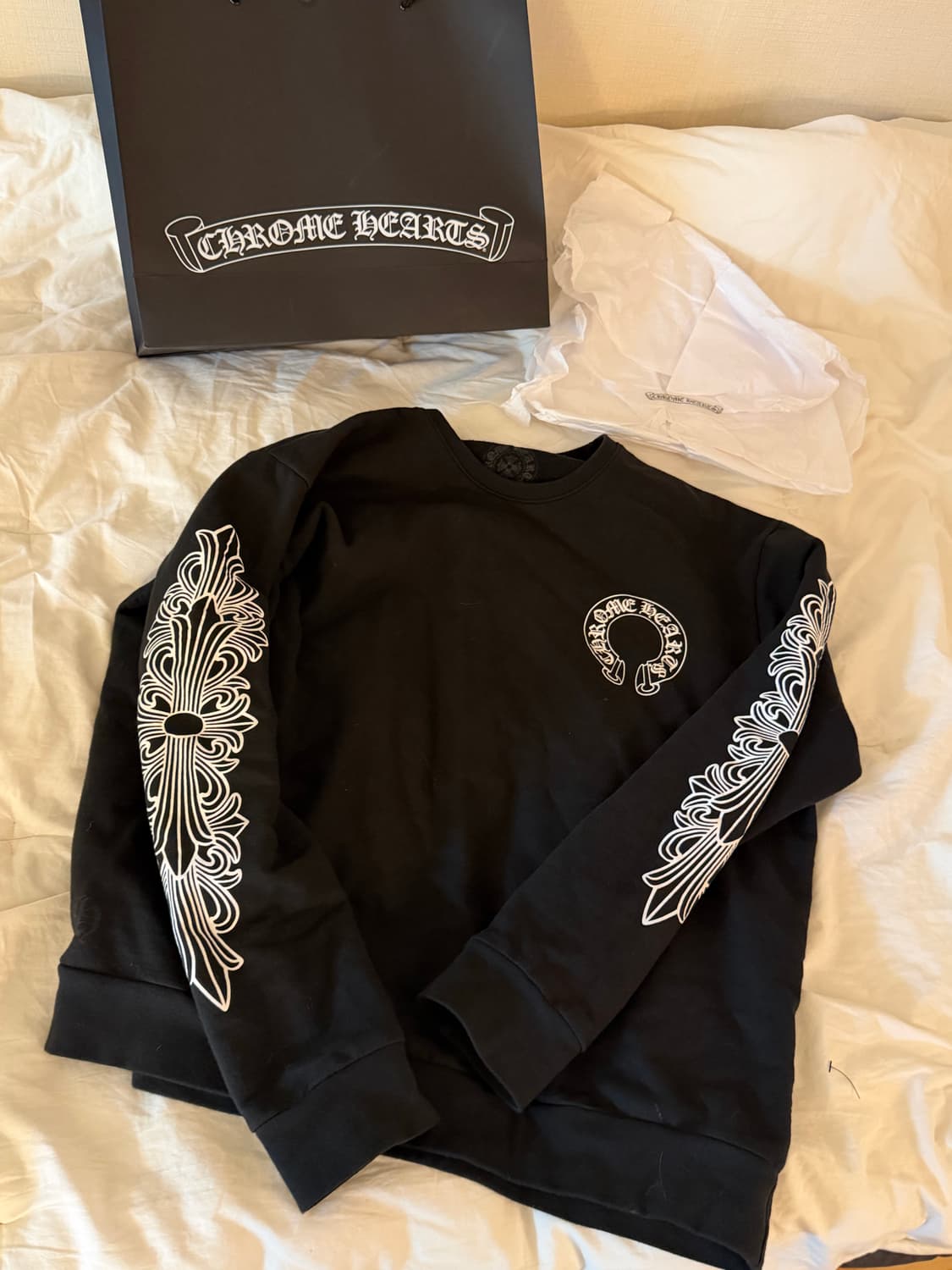 (새상품급) 크롬하츠 홀스슈 맨투맨 스웨트셔츠 L 상품이미지1