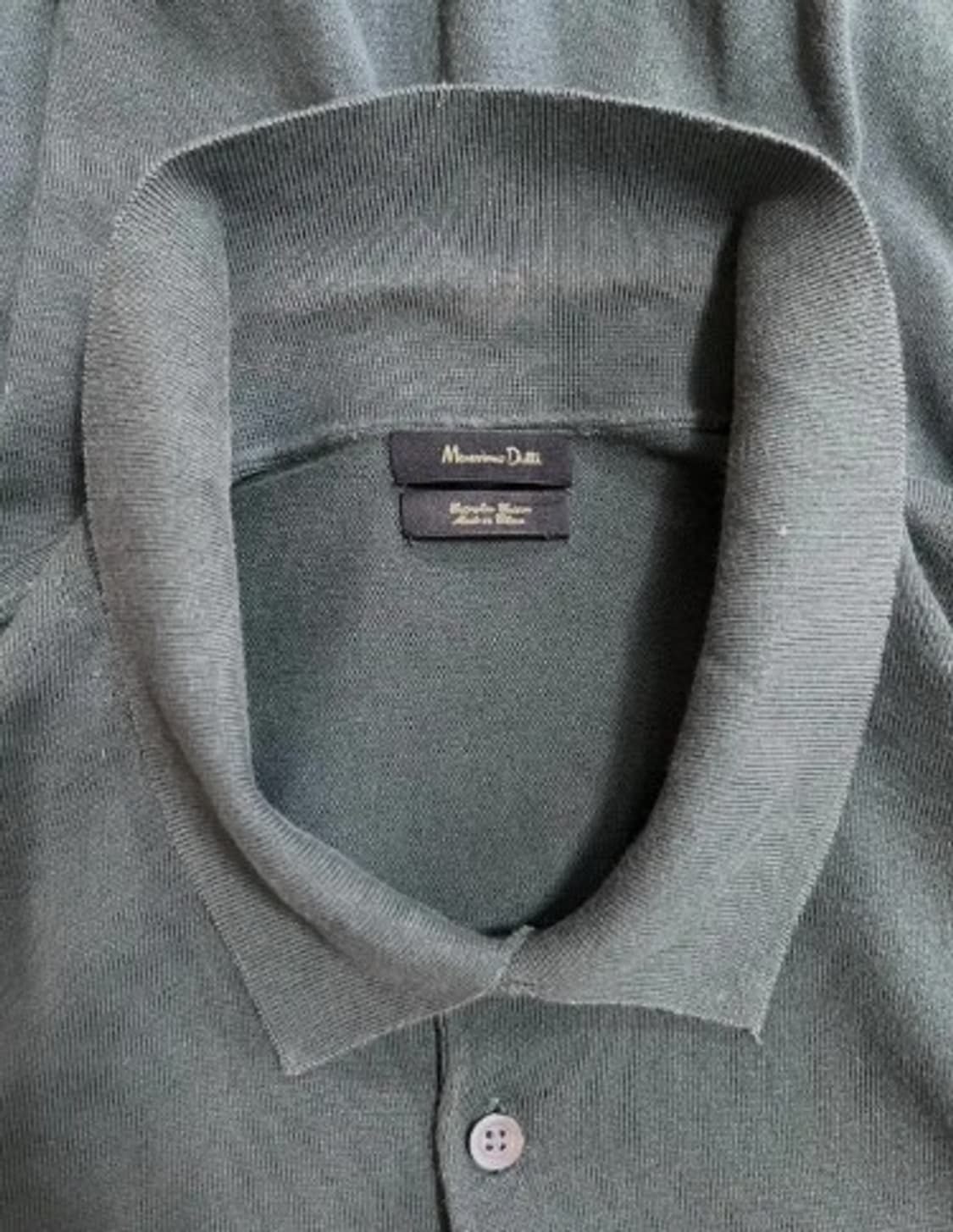 마시모뚜띠 남성 카키 카라반팔니트티셔츠 XL 상품이미지4