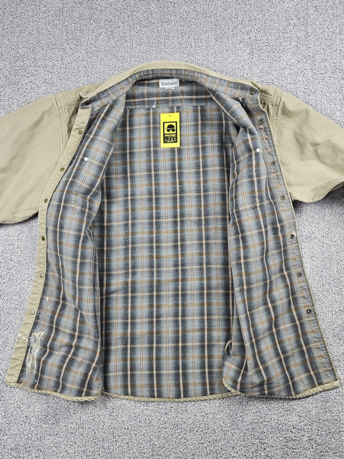 칼하트 플란넬 캔버스 헤비 워크 셔츠 자켓 ( XL ) / 10536 상품이미지10