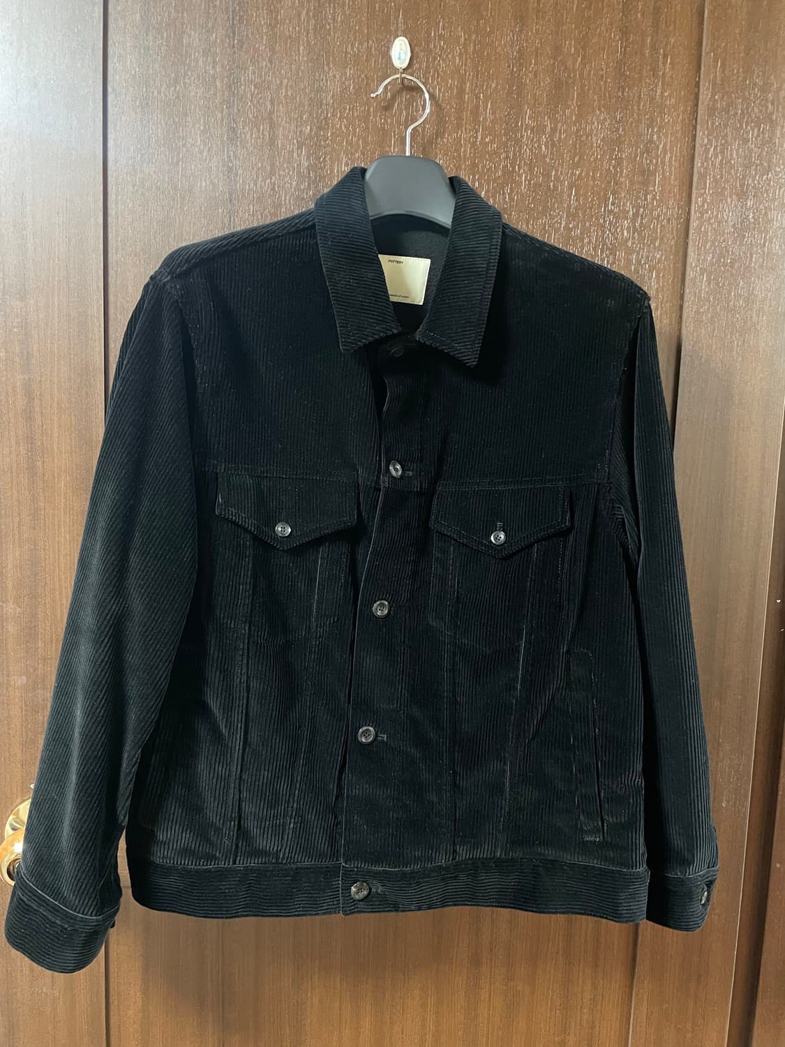 포터리 코듀로이 트러커 자켓 블랙 (2) 상품이미지1