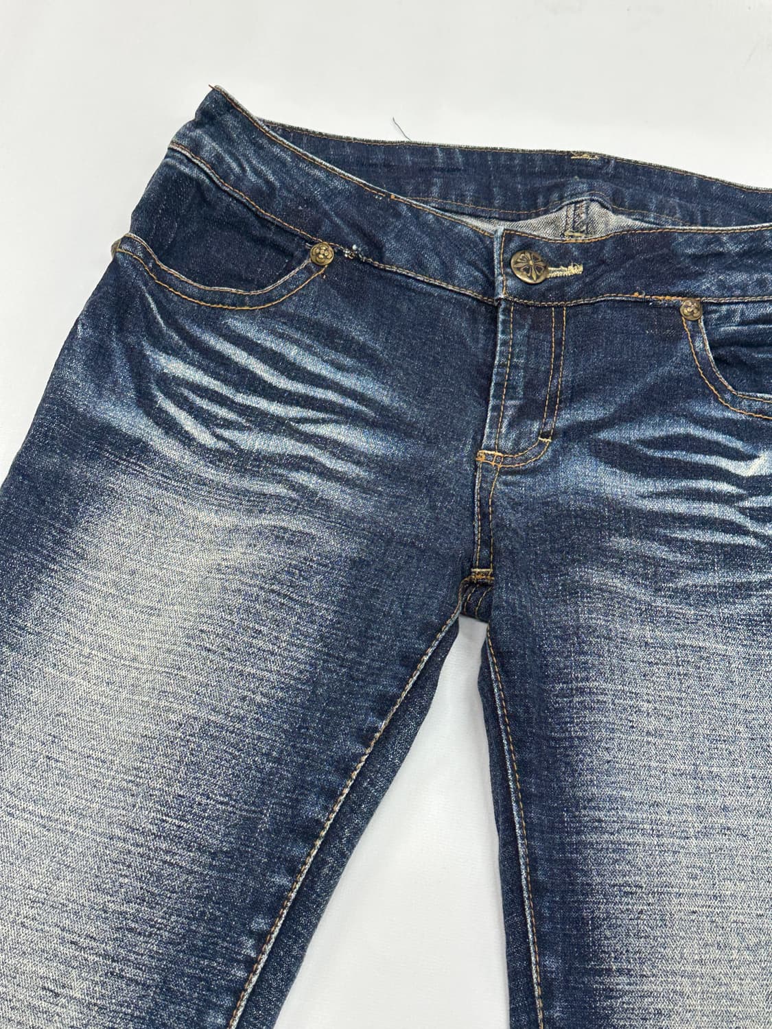 ⭐️y2k 오네갸루 빈티지 워싱 세미 부츠컷 ⭐️재팬 빈티지 백포인트 ㅈ 상품이미지5