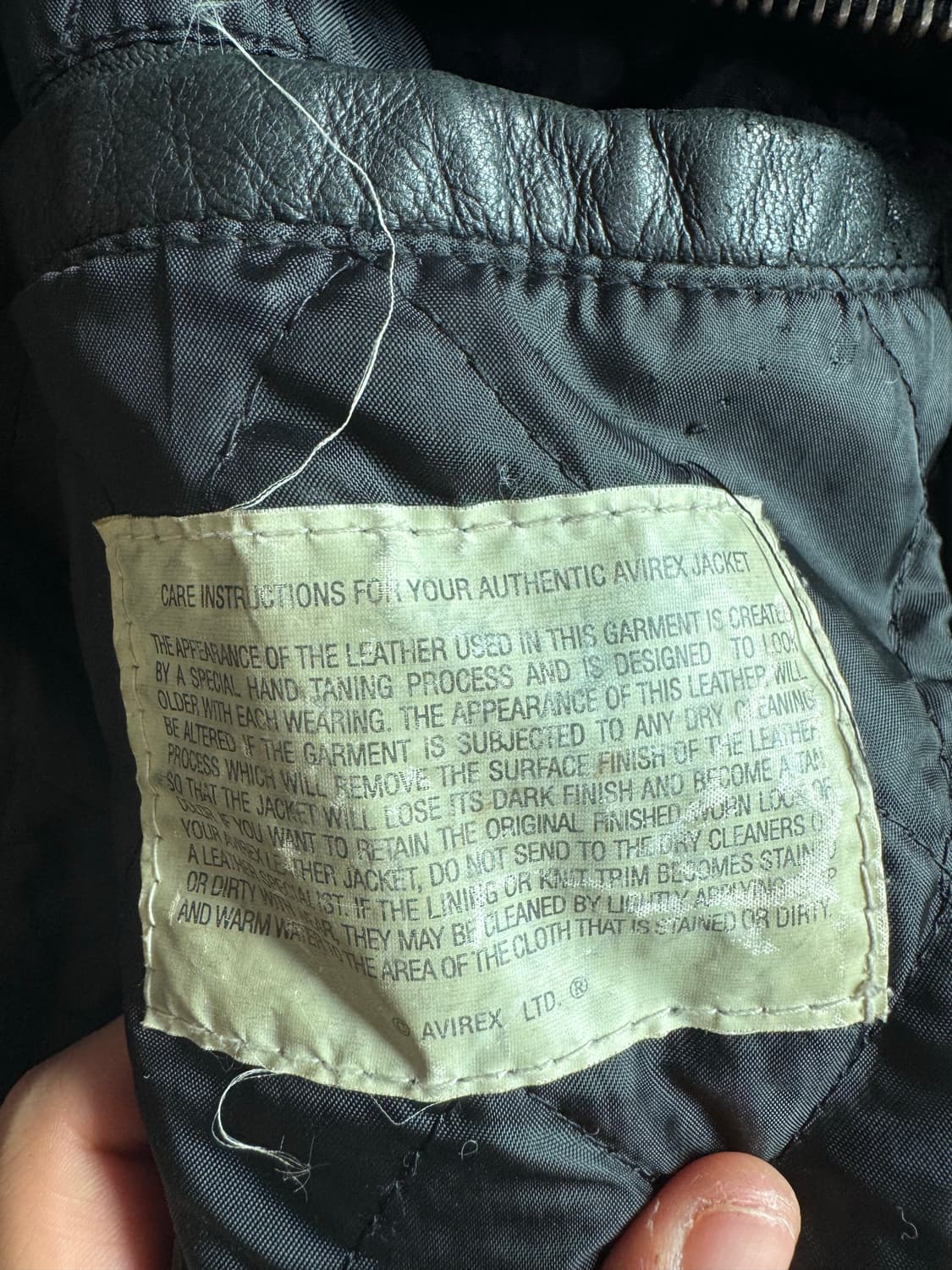 90‘s Avirex 아메리칸 헤리티지 레더 자켓 상품이미지5