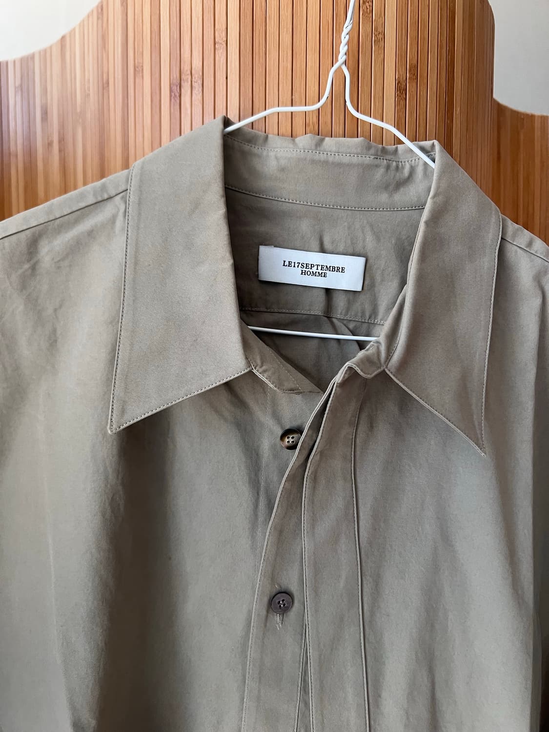 LE17SEPTEMBRE HOMME 라운드 라인 레이어드 셔츠 상품이미지2