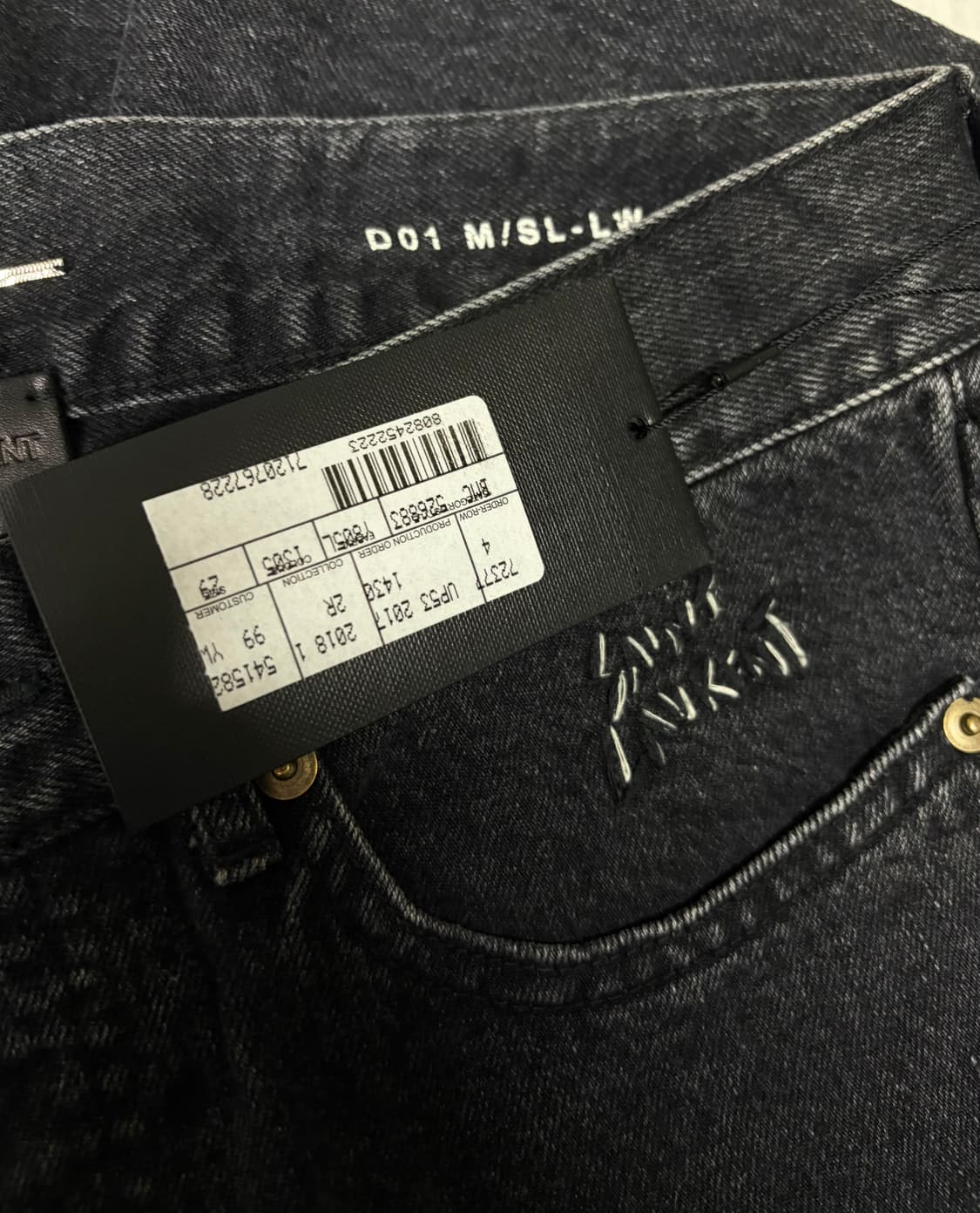 생로랑 포켓 자수 디스 데님 상품이미지4