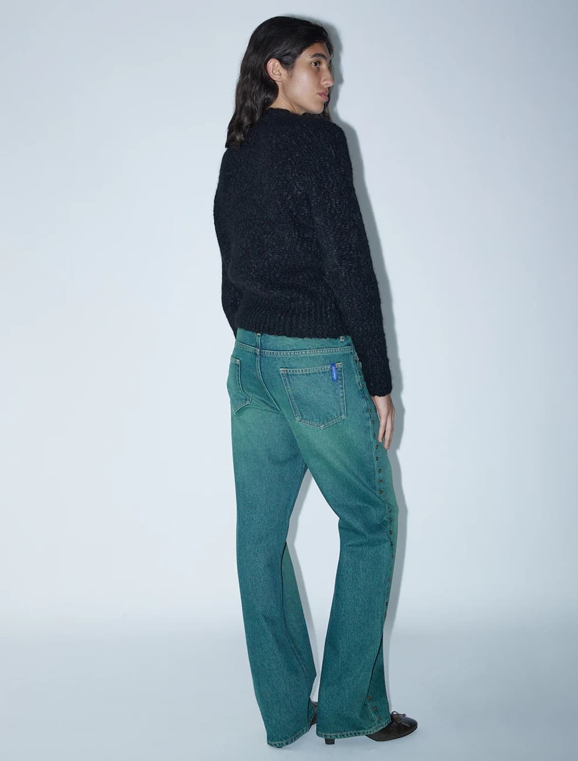 [XS,S,M,L]팔로마울 Solo 알파카 니트/블랙 상품이미지5